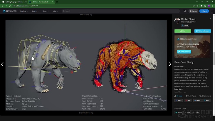 Modeling & Rigging for Ziva VFX