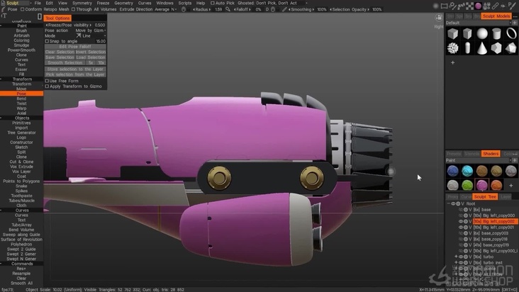 Modeling a Spaceship in 3D-Coat