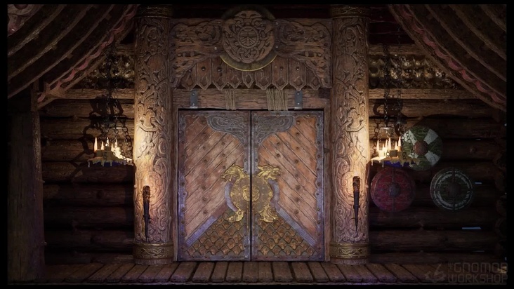 Viking Door Sculpting