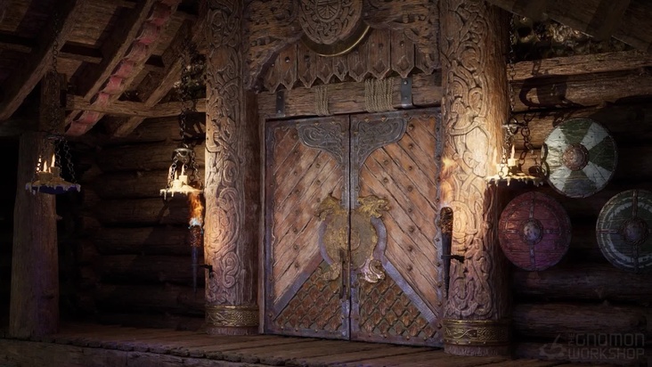 Viking Door Painting