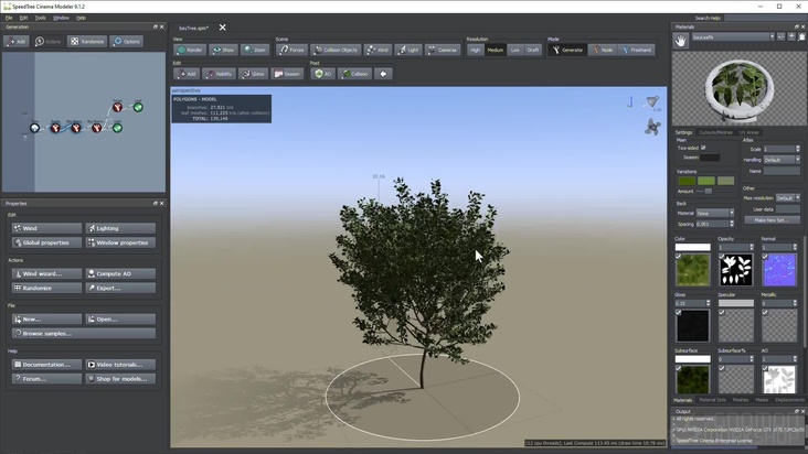 Creating Vegetation with SpeedTree