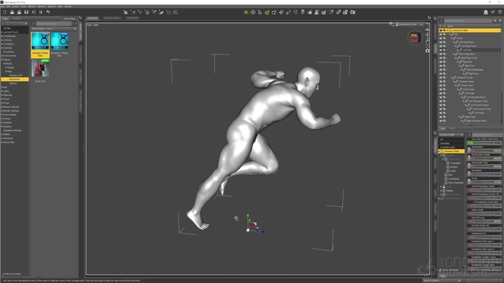 Creating a Quick Base Mesh in Daz 3D