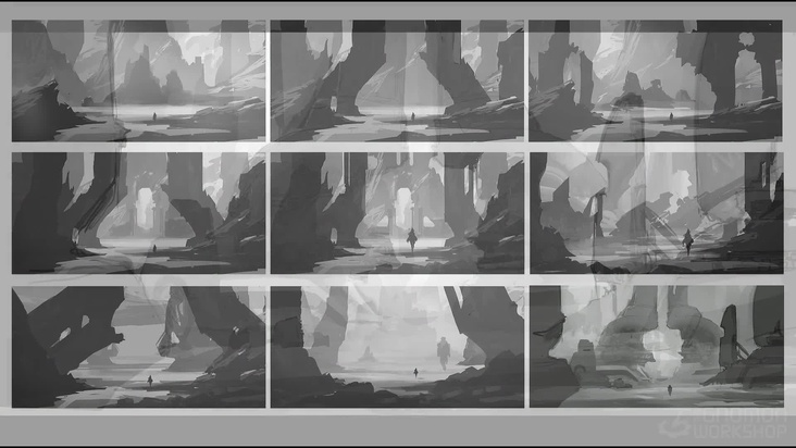 Compositional Sketching in Photoshop