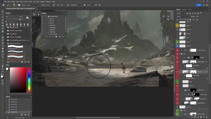 Paintover in Photoshop & Bonus: ZBrush Character Creation
