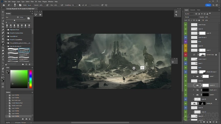 Paintover in Photoshop & Finishing Touches