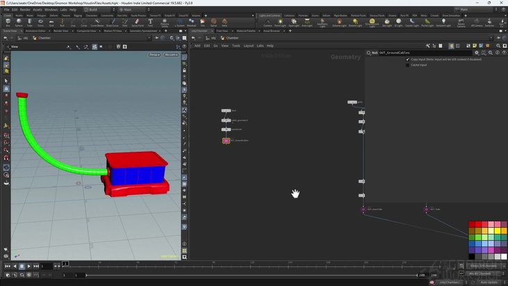 Modeling Cables in Houdini