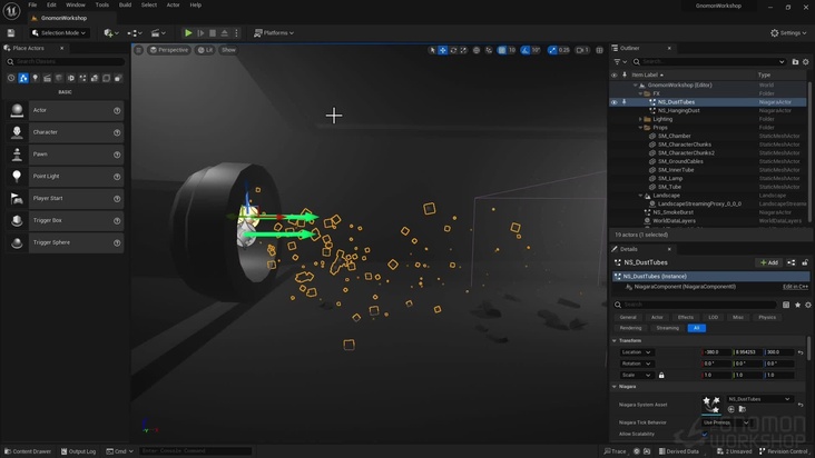 Create Environment Niagara Particle Systems