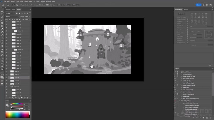 Blocking-in Grayscale Designs