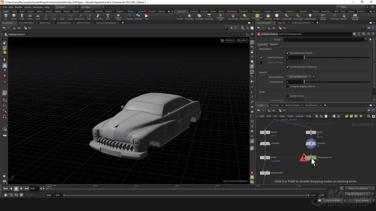 Creating Collisions in Houdini