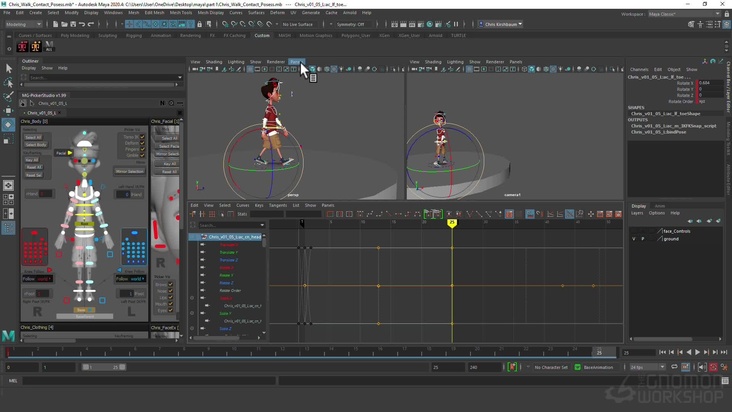 The Walk Cycle Golden Pose: Contact