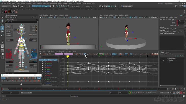 Splining the Walk Cycle