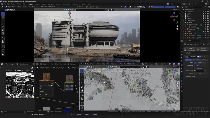Setup Lighting & Finalizing the Scene in Blender