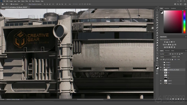 Final Paintover in Photoshop