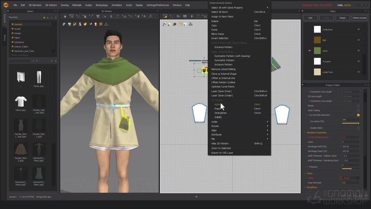 Refining the Hood & Extras in Marvelous Designer