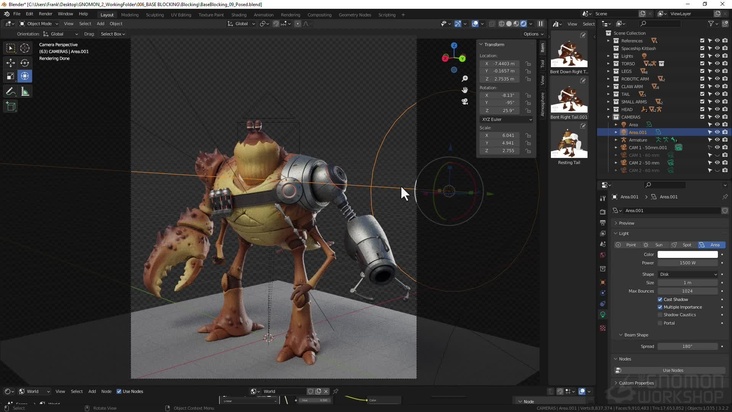 Posing & Rendering in Blender