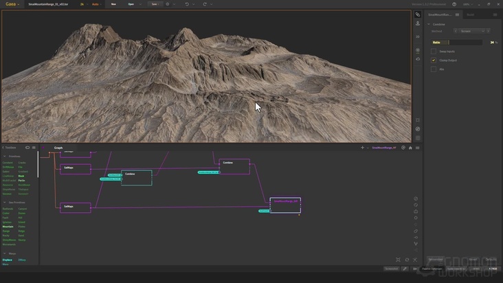 Developing & texturing Assets in Gaea