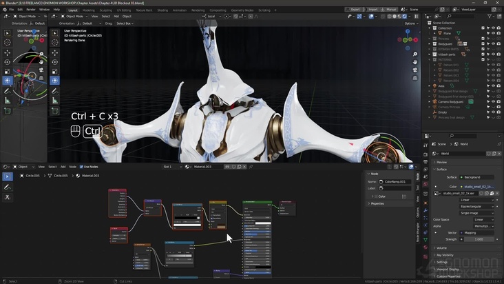 Detailed Concept Phase: From 2D to 3D in Blender - Part 3