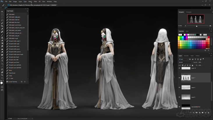 Creating Concept Art Model & Presentation Sheets