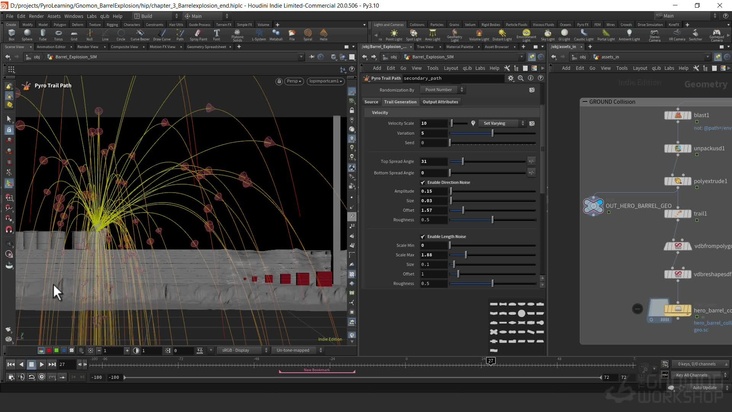 Barrel Explosion: Emitter