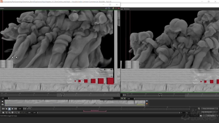 Pyro Center Sim: Shape Settings