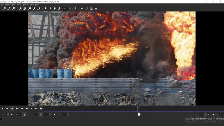 Pyro Center Sim: Explosion Influence