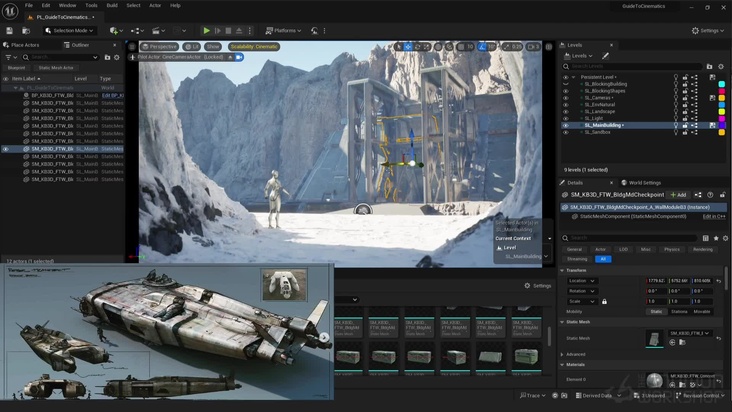 Kitbashing the Main Environment