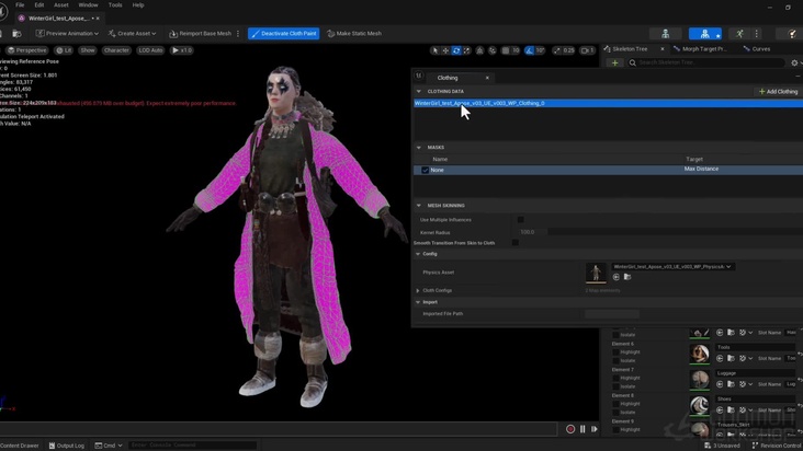 Niagara Particle & Cloth in Unreal