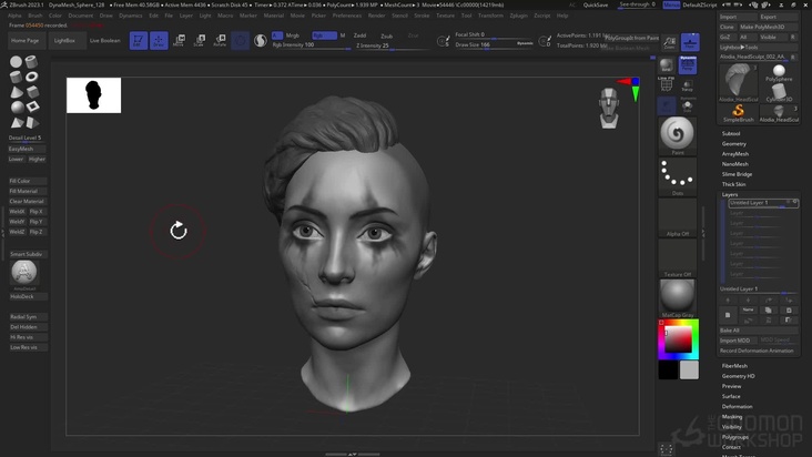 Refining the Head Sculpt