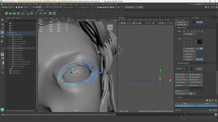 Create UVs for the Fairy Character: Body — Part 2