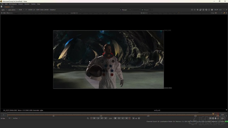 Projecting a DMP Background in 3D Space