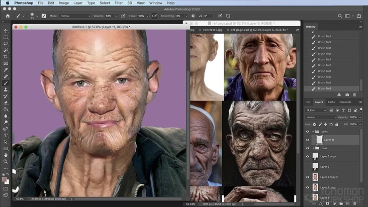 Warm-up with a Quick Goblin Makeup Concept - Part 1