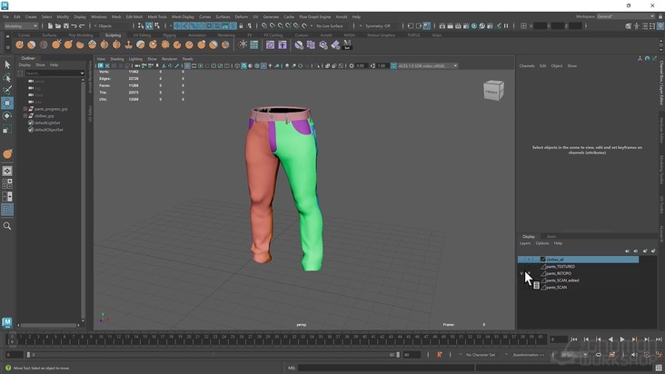 High-Res Clothing Workflow Overview