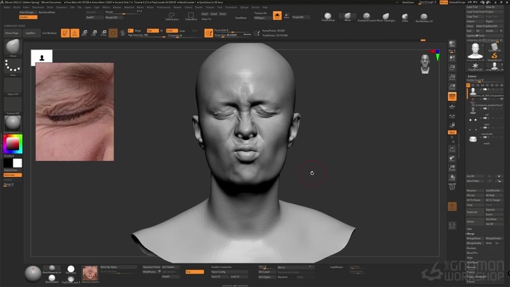 Cleanup & Reprojection in ZBrush: Part 2
