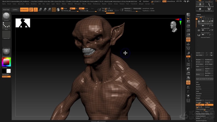 Subdivisions vs. Dynamesh
