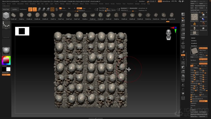 Using Nanomesh for Instancing Geo
