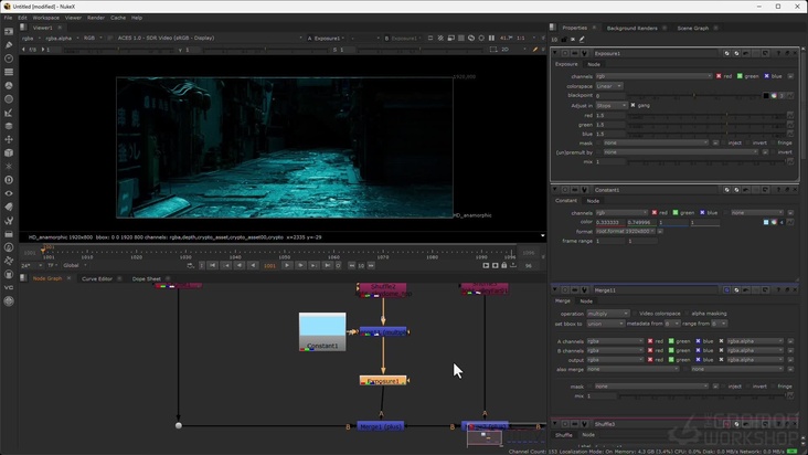 Building the Comp in Nuke