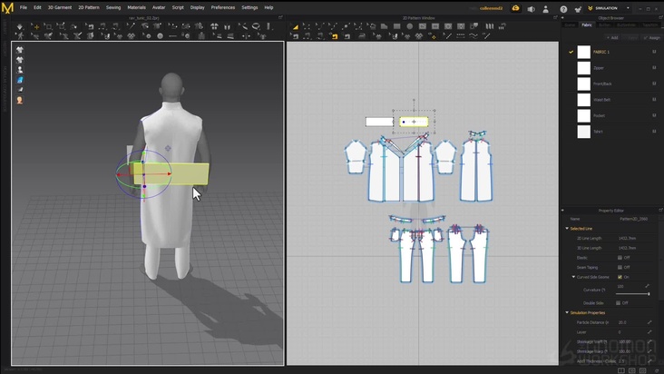 Clothing in Marvelous Designer