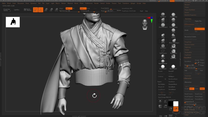 Sculpting Clothing in ZBrush