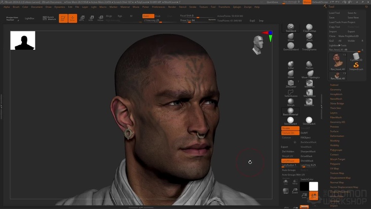 Final Head Sculpting & Posing
