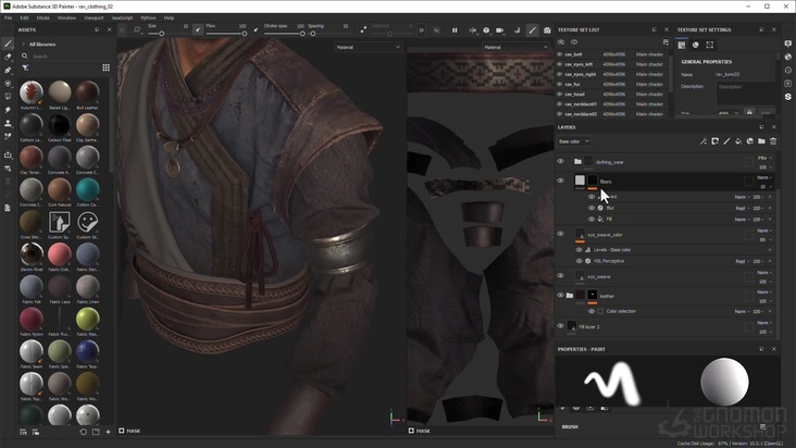 Texturing the Clothing in Substance 3D Painter