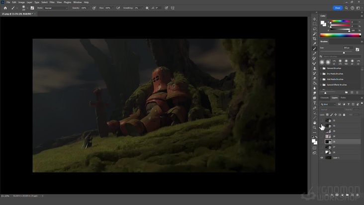 Refining in Photoshop: Part 1