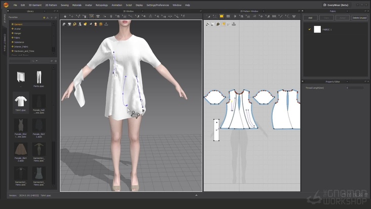 Marvelous Designer: 3D Window Tools