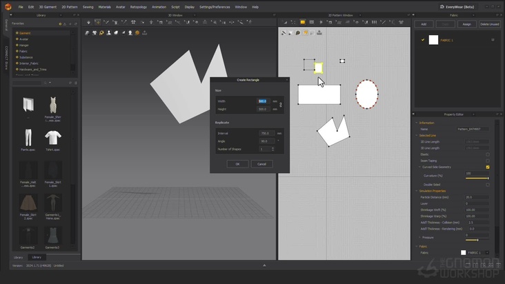 Marvelous Designer: 2D Window Tools