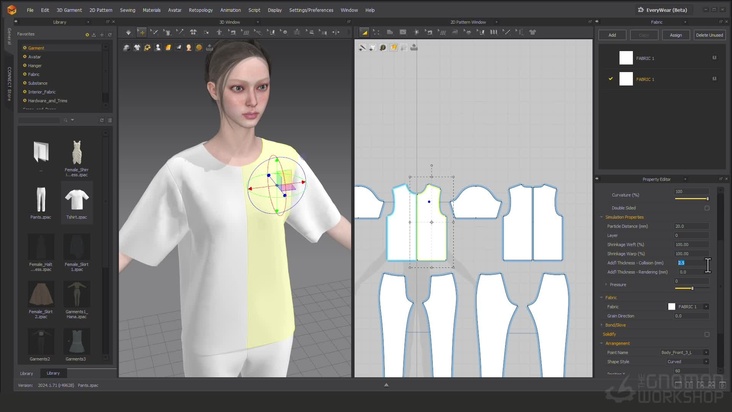 Marvelous Designer: Property Editor