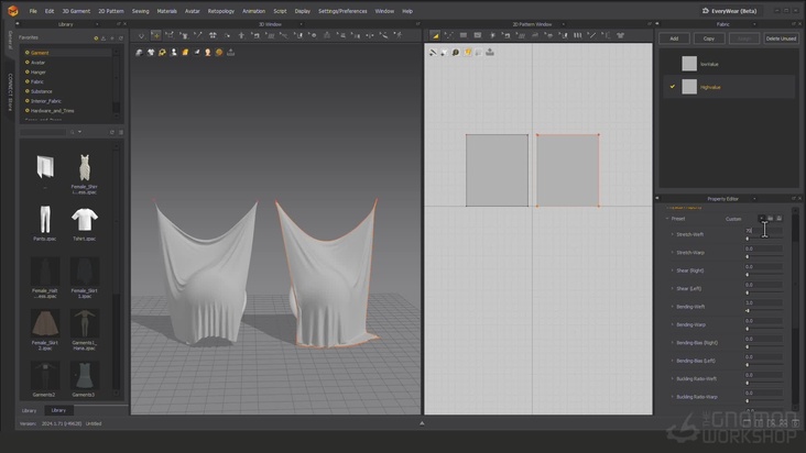 Marvelous Designer Fabrics