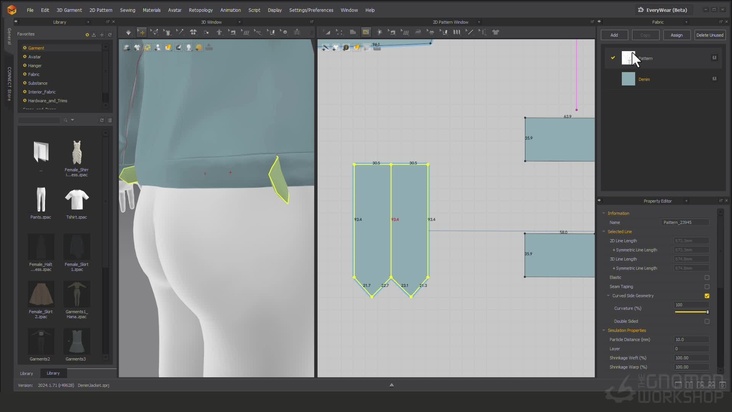 Denim Jacket in Marvelous Designer: Part 2