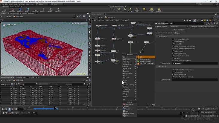 MPM Solver Sourcing & Basics + Material Maniplulation