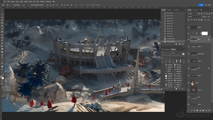 Final Painting Part 1: Removing the 3D Look