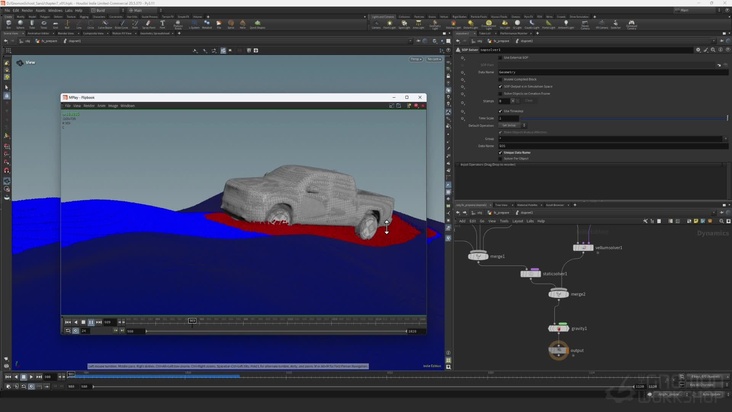Create Vellum Grain Setup for Shot & Organizing DOP Net Elements