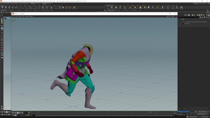 Set up Vellum Solver & Cloth Simulation First Steps